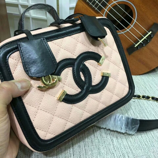Chanel Calfskin Leather Mini Shoulder Bag 6070 Pink Chanel Calfskin Leather Mini Shoulder Bag 6070 Pink