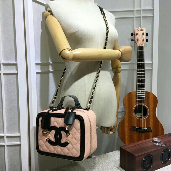 Chanel Calfskin Leather Mini Shoulder Bag 6070 Pink Chanel Calfskin Leather Mini Shoulder Bag 6070 Pink