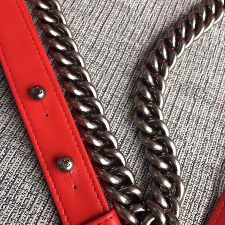 Boy Chanel Flap Bags Original Sheepskin Leather A67088 Red Boy Chanel Flap Bags Original Sheepskin Leather A67088 Red