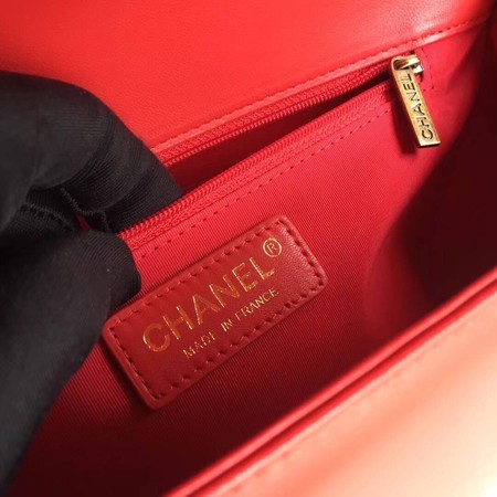 Boy Chanel Flap Bags Original Sheepskin Leather A67088 Red Boy Chanel Flap Bags Original Sheepskin Leather A67088 Red
