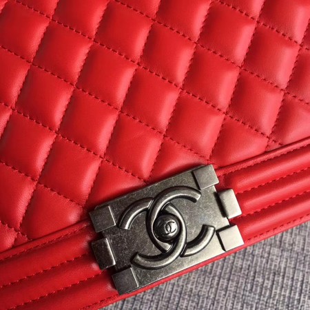 Boy Chanel Flap Bags Original Sheepskin Leather A67088 Red Boy Chanel Flap Bags Original Sheepskin Leather A67088 Red