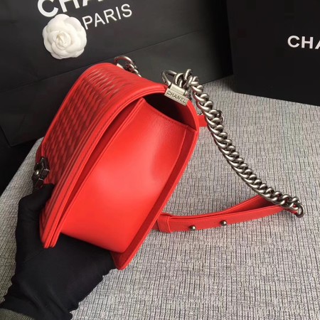 Boy Chanel Flap Bags Original Sheepskin Leather A67088 Red Boy Chanel Flap Bags Original Sheepskin Leather A67088 Red