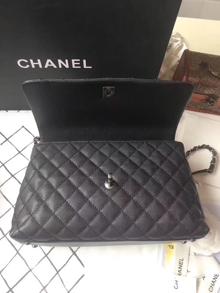 Chanel Classic Red Top Handle Bag Black Original Leather A92292 Silver Chanel Classic Red Top Handle Bag Black Original Leather A92292 Silver