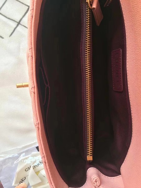 Chanel Classic Top Handle Bag Pink Original Leather A92292 Gold Chanel Classic Top Handle Bag Pink Original Leather A92292 Gold
