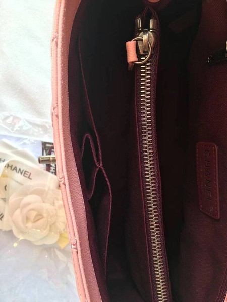 Chanel Classic Top Handle Bag Pink Original Leather A92292 Silver Chanel Classic Top Handle Bag Pink Original Leather A92292 Silver