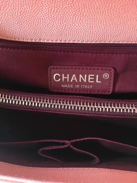 Chanel Classic Top Handle Bag Pink Original Leather A92292 Silver Chanel Classic Top Handle Bag Pink Original Leather A92292 Silver