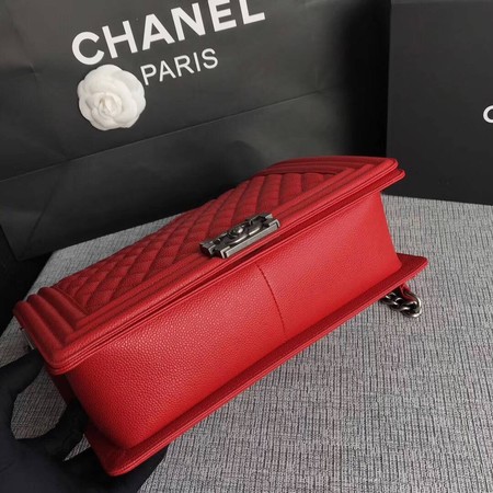 Boy Chanel Flap Shoulder Bag Red Original Cannage Pattern A67087 Silver Boy Chanel Flap Shoulder Bag Red Original Cannage Pattern A67087 Silver