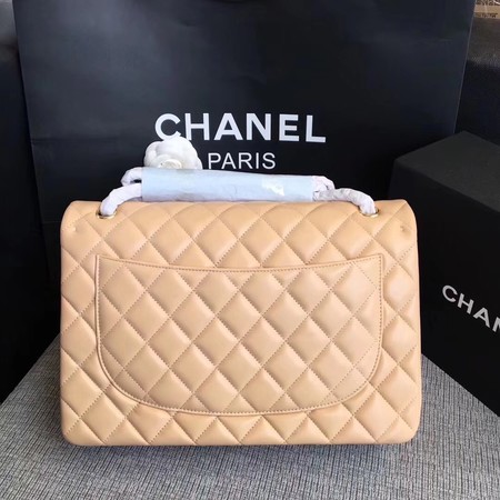 Chanel Maxi Quilted Classic Flap Bag Apricot Sheepskin Leather A58601 Gold Chanel Maxi Quilted Classic Flap Bag Apricot Sheepskin Leather A58601 Gold