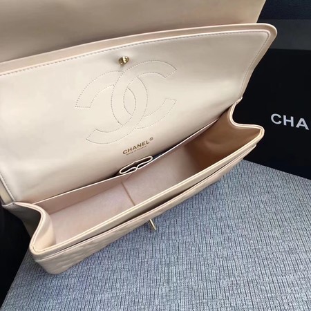 Chanel Maxi Quilted Classic Flap Bag Apricot Sheepskin Leather A58601 Gold Chanel Maxi Quilted Classic Flap Bag Apricot Sheepskin Leather A58601 Gold