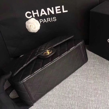 Chanel Maxi Quilted Classic Flap Bag Black Sheepskin Leather A58601 Gold Chanel Maxi Quilted Classic Flap Bag Black Sheepskin Leather A58601 Gold