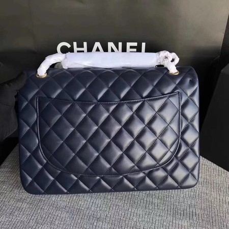 Chanel Maxi Quilted Classic Flap Bag Blue Sheepskin Leather A58601 Gold Chanel Maxi Quilted Classic Flap Bag Blue Sheepskin Leather A58601 Gold