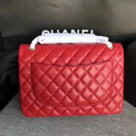 Chanel Maxi Quilted Classic Flap Bag Red Sheepskin Leather A58601 Gold Chanel Maxi Quilted Classic Flap Bag Red Sheepskin Leather A58601 Gold