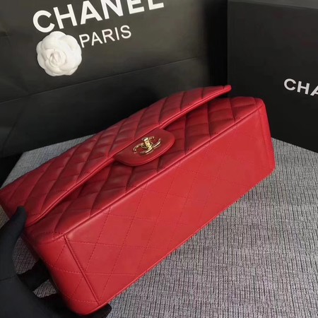 Chanel Maxi Quilted Classic Flap Bag Red Sheepskin Leather A58601 Gold Chanel Maxi Quilted Classic Flap Bag Red Sheepskin Leather A58601 Gold