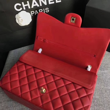 Chanel Maxi Quilted Classic Flap Bag Red Sheepskin Leather A58601 Gold Chanel Maxi Quilted Classic Flap Bag Red Sheepskin Leather A58601 Gold