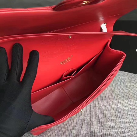 Chanel Maxi Quilted Classic Flap Bag Red Sheepskin Leather A58601 Gold Chanel Maxi Quilted Classic Flap Bag Red Sheepskin Leather A58601 Gold