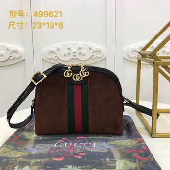 Gucci Ophidia Small Shoulder Bag 499621 Brown