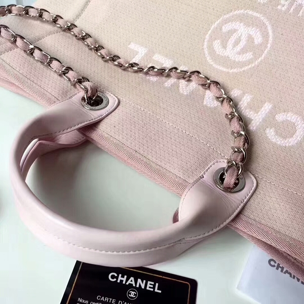 Chanel Medium Original Canvas Leather Tote Shopping Bag 66941G Chanel Medium Original Canvas Leather Tote Shopping Bag 66941G