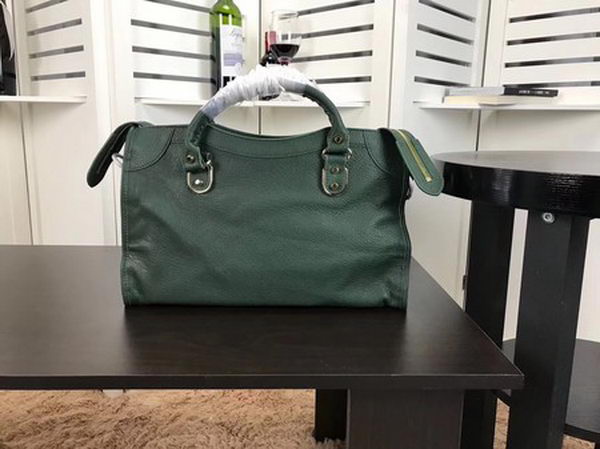 Balenciaga Giant City Gold Studs Handbag B084334 Green Balenciaga Giant City Gold Studs Handbag B084334 Green