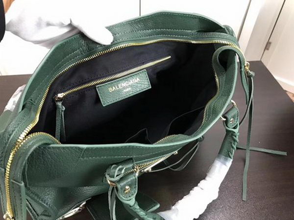 Balenciaga Giant City Gold Studs Handbag B084334 Green Balenciaga Giant City Gold Studs Handbag B084334 Green