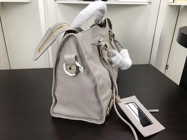 Balenciaga Giant City Gold Studs Handbag B084334 Light Grey Balenciaga Giant City Gold Studs Handbag B084334 Light Grey