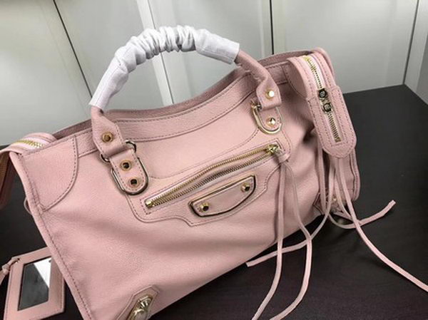 Balenciaga Giant City Gold Studs Handbag B084334 Pink Balenciaga Giant City Gold Studs Handbag B084334 Pink