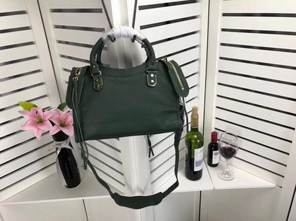 Balenciaga Giant City Gold Studs Handbag B084335 Green Balenciaga Giant City Gold Studs Handbag B084335 Green