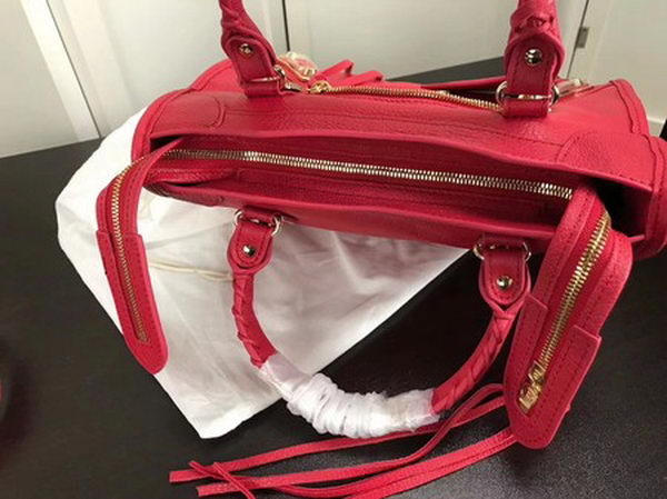 Balenciaga Giant City Gold Studs Handbag B084335 Red Balenciaga Giant City Gold Studs Handbag B084335 Red