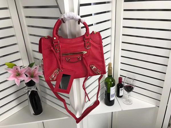 Balenciaga Giant City Gold Studs Handbag B084335 Red Balenciaga Giant City Gold Studs Handbag B084335 Red