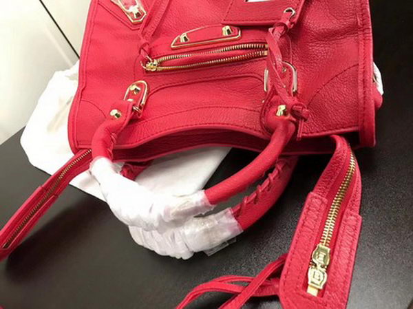 Balenciaga Giant City Gold Studs Handbag B084335 Red Balenciaga Giant City Gold Studs Handbag B084335 Red