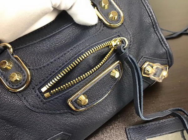 Balenciaga Giant City Gold Studs Handbag B084336 Blue Balenciaga Giant City Gold Studs Handbag B084336 Blue