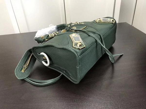 Balenciaga Giant City Gold Studs Handbag B084336 Green Balenciaga Giant City Gold Studs Handbag B084336 Green