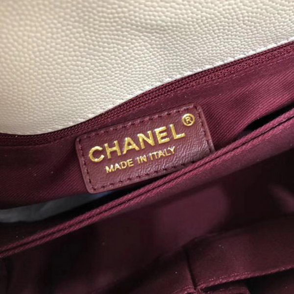 Chanel Classic Top Handle Bag White Cannage Pattern A92290 Wine Chanel Classic Top Handle Bag White Cannage Pattern A92290 Wine