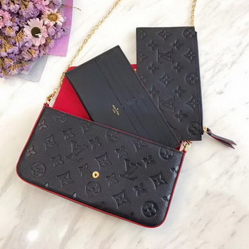 Louis Vuitton Monogram Empreinte POCHETTE FeLICIE M64064 Royal Louis Vuitton Monogram Empreinte POCHETTE FeLICIE M64064 Royal