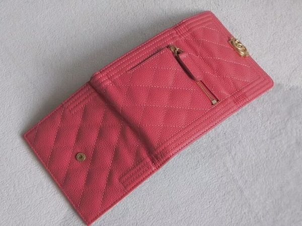 Chanel Tri-Fold Wallet Calfskin Leather A48980 Pink Chanel Tri-Fold Wallet Calfskin Leather A48980 Pink