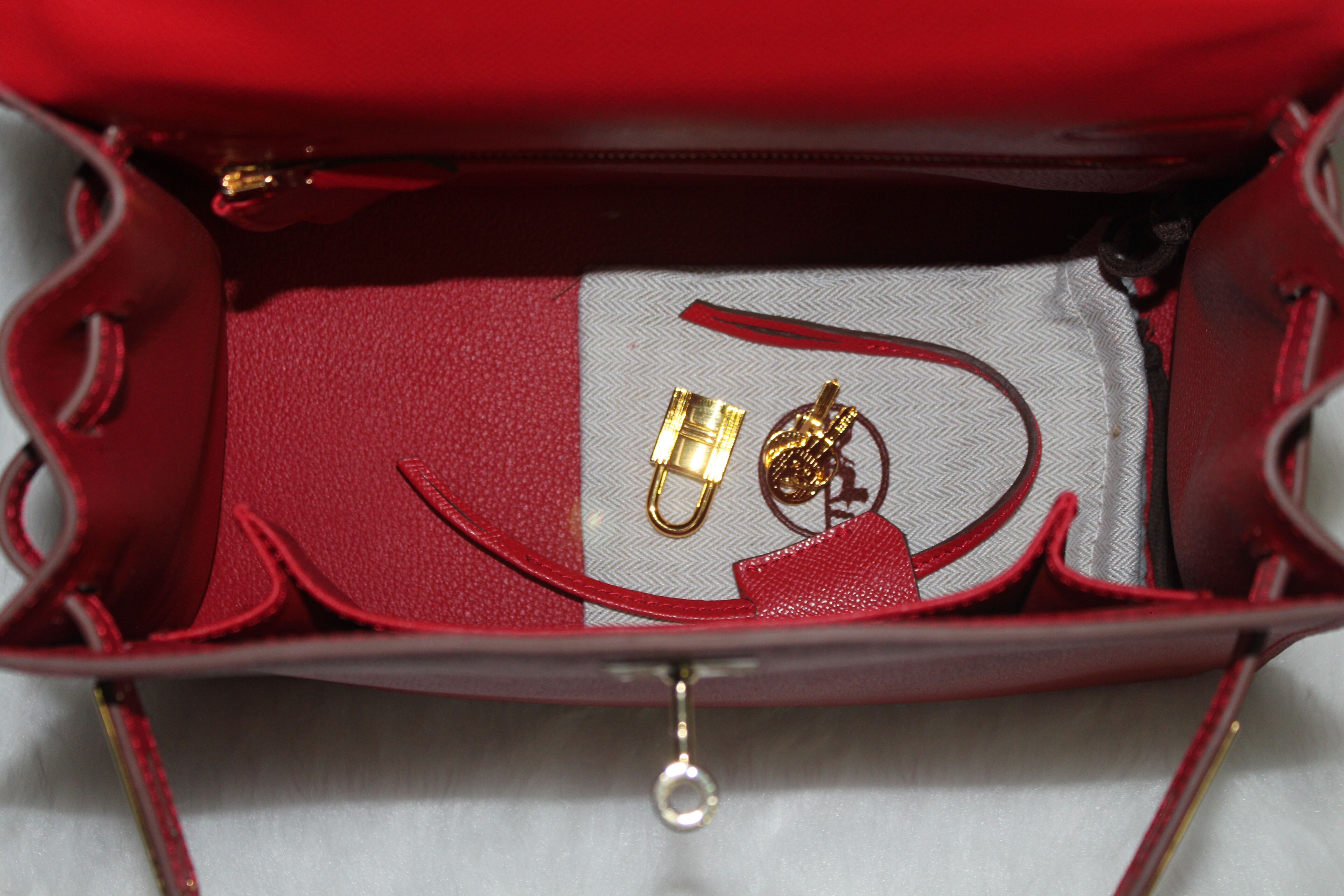 Hermes Kelly 28cm Shoulder Bags espom leather Red Hermes Kelly 28cm Shoulder Bags espom leather Red