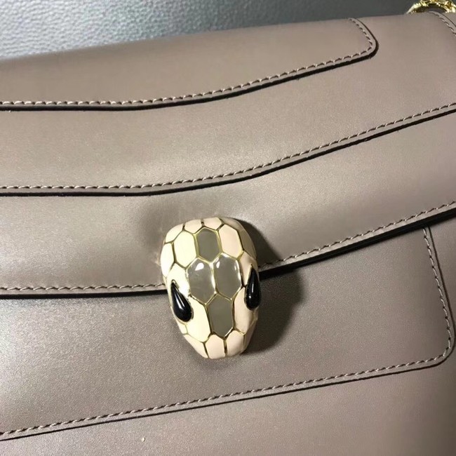 BVLGARI Serpenti leather shoulder bag 14632 grey