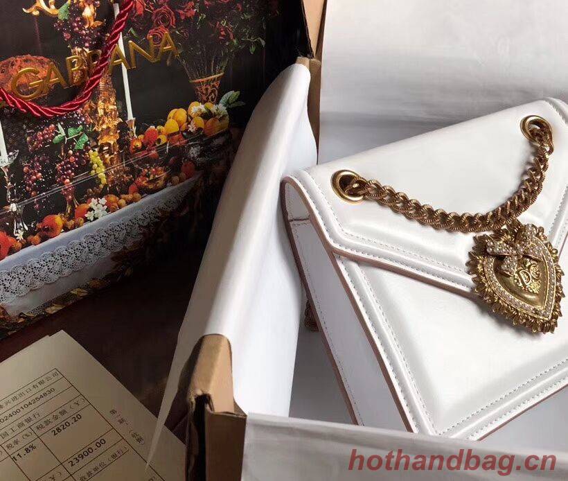 Dolce & Gabbana Calfskin Leather 4046 white Dolce & Gabbana Calfskin Leather 4046 white