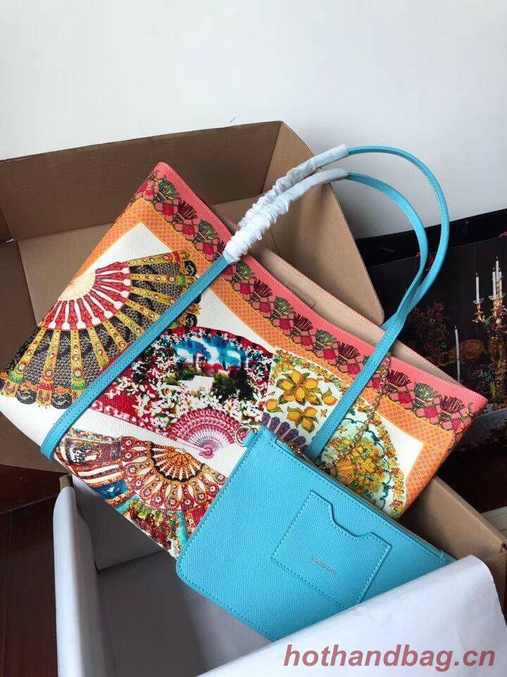 Dolce & Gabbana Medium Chrysanthemum Leather Bag 4141 blue Dolce & Gabbana Medium Chrysanthemum Leather Bag 4141 blue