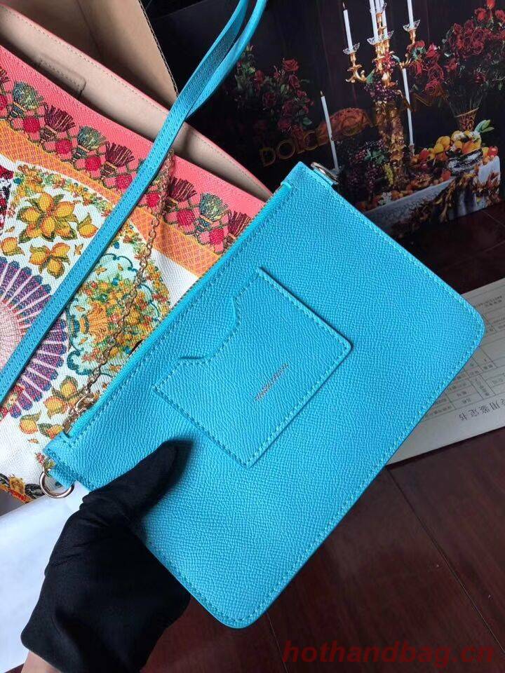 Dolce & Gabbana Medium Chrysanthemum Leather Bag 4141 blue Dolce & Gabbana Medium Chrysanthemum Leather Bag 4141 blue