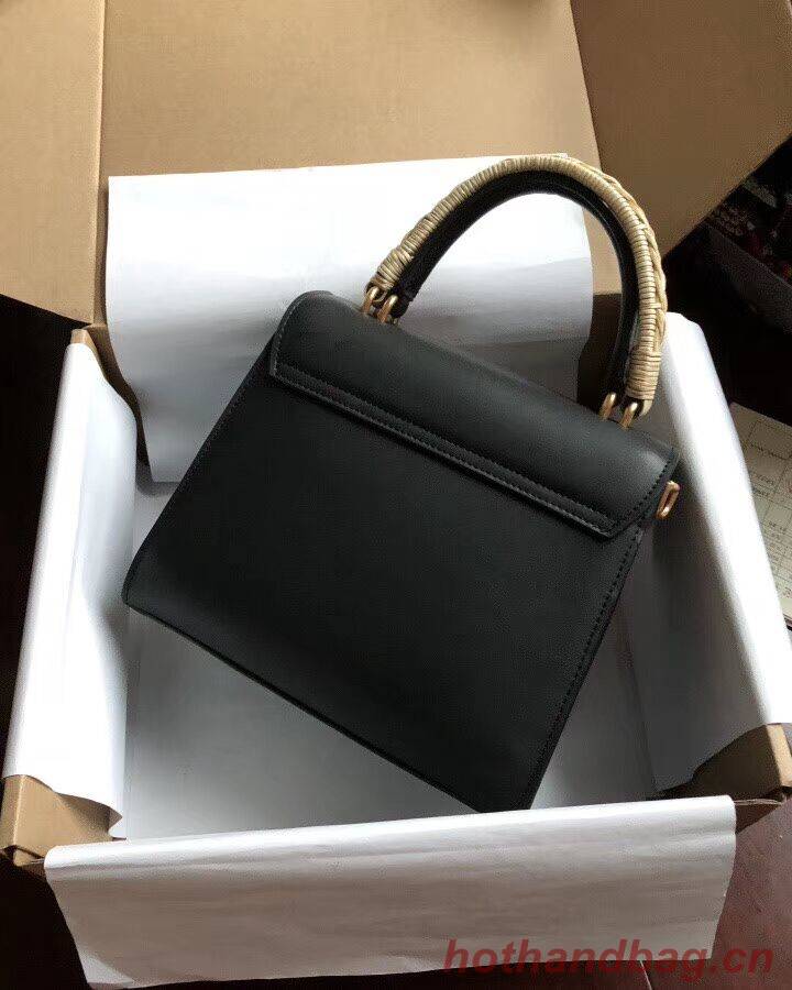 Dolce & Gabbana SICILY Chrysanthemum Calfskin Tote Bags 5588-2black Dolce & Gabbana SICILY Chrysanthemum Calfskin Tote Bags 5588-2black