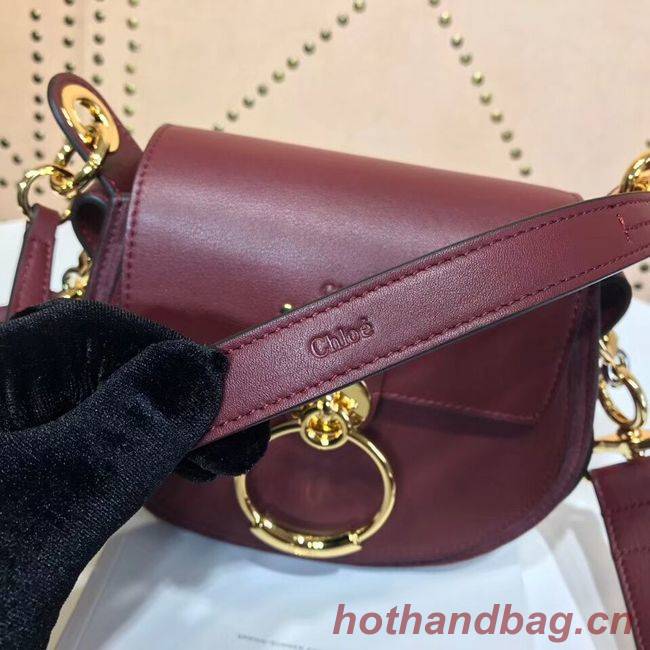 CHLOE Tess Small leather shoulder bag 3E153 Plum purple CHLOE Tess Small leather shoulder bag 3E153 Plum purple