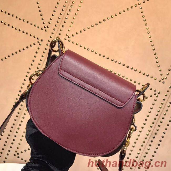 CHLOE Tess Small leather shoulder bag 3E153 Plum purple CHLOE Tess Small leather shoulder bag 3E153 Plum purple