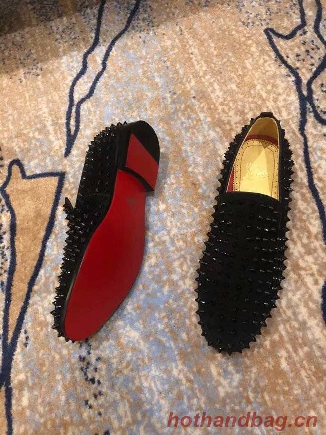 CHRISTIAN LOUBOUTIN Pik Boat glitter leather sneakers CL1030 CHRISTIAN LOUBOUTIN Pik Boat glitter leather sneakers CL1030