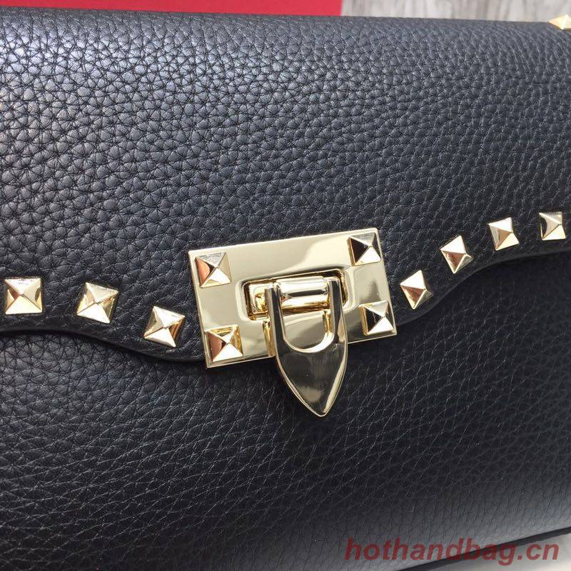 VALENTINO Rockstud leather cross-body bag 76357 black VALENTINO Rockstud leather cross-body bag 76357 black