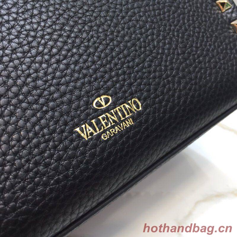 VALENTINO Rockstud leather cross-body bag 76357 black VALENTINO Rockstud leather cross-body bag 76357 black