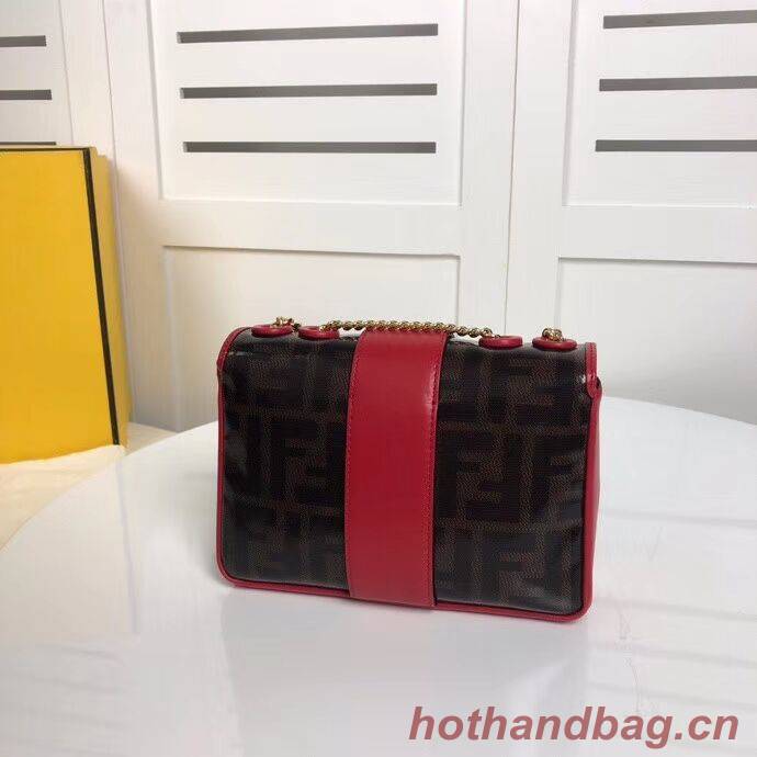 Fendi WALLET ON CHAIN 8HF836 RED Fendi WALLET ON CHAIN 8HF836 RED
