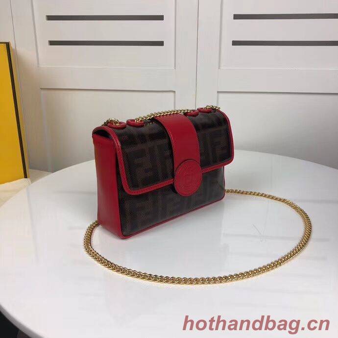 Fendi WALLET ON CHAIN 8HF836 RED Fendi WALLET ON CHAIN 8HF836 RED