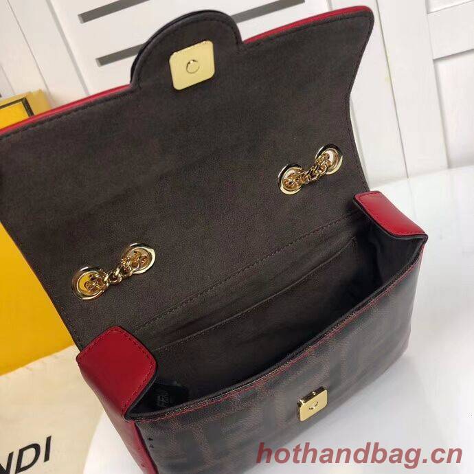 Fendi WALLET ON CHAIN 8HF836 RED Fendi WALLET ON CHAIN 8HF836 RED