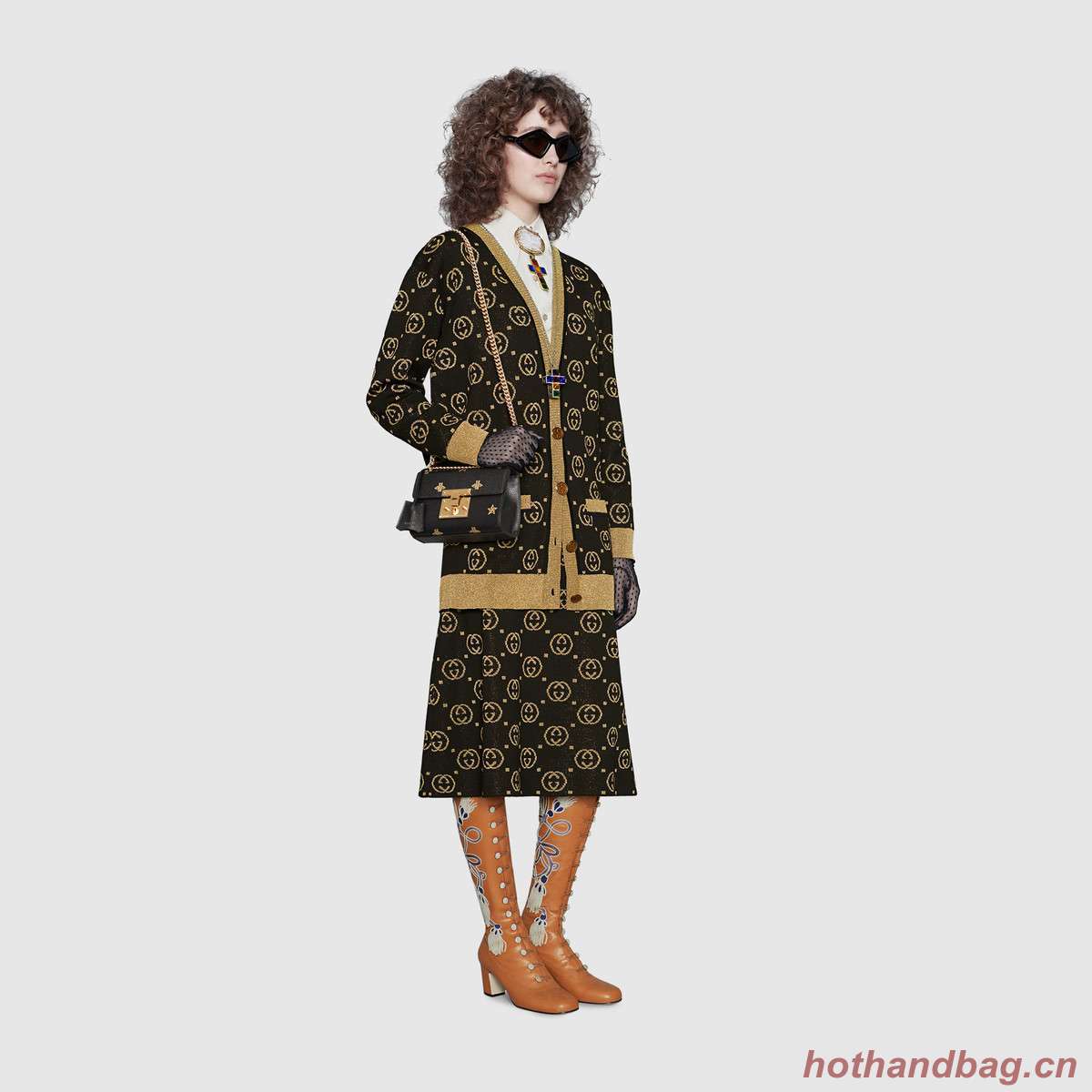 Gucci Padlock Bee Star small shoulder bag 432182 BLACK Gucci Padlock Bee Star small shoulder bag 432182 BLACK