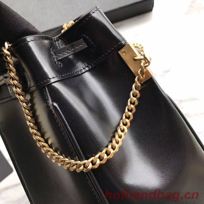 SAINT LAURENT Teddy leather bucket bag Y550168 black SAINT LAURENT Teddy leather bucket bag Y550168 black